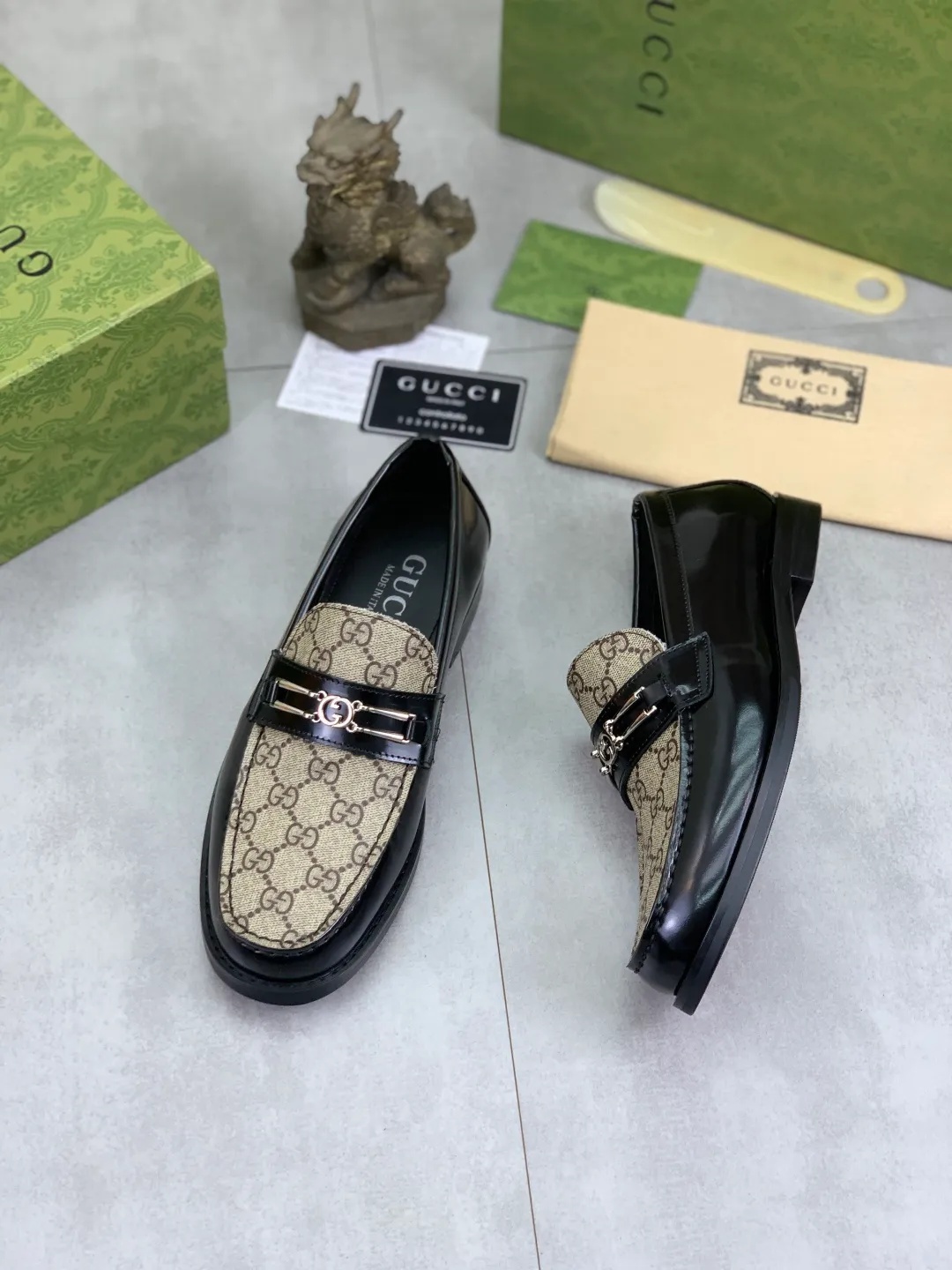 Men's men's shoes 💰P480 [New style] Water-dyed cowhide 💰💎💎💎 [Gucci] GUCCI high-end men's formal business leather shoes, original order 1:1 authentic goods! Original imported high-end open-edge beaded calfskin, original metal buckle, imported first-layer cowhide lining for feet, original outsole, men's shoe size: 38-45, 2️⃣ colors available